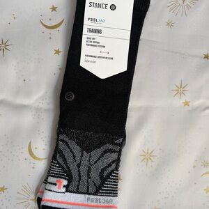 Stance Black and Gray Athletic Socks
